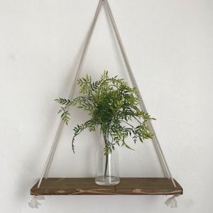 Handmade rope shelve